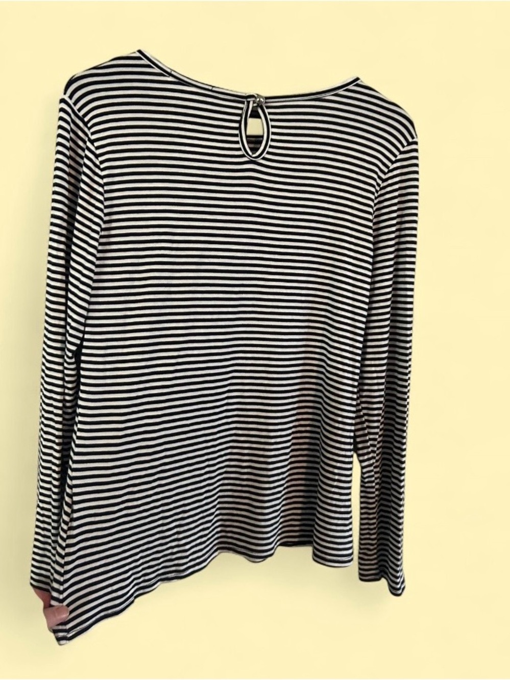 Bombom NWT Black and White Striped Long Sleeve Top - Picture 4 of 4